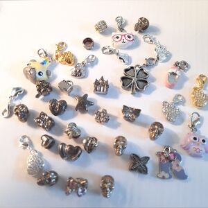 Assorted Silver and Gold Charms